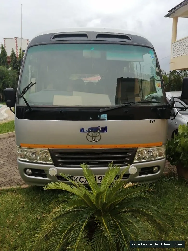 Toyota Coaster Bus | Courtesywide Adventures